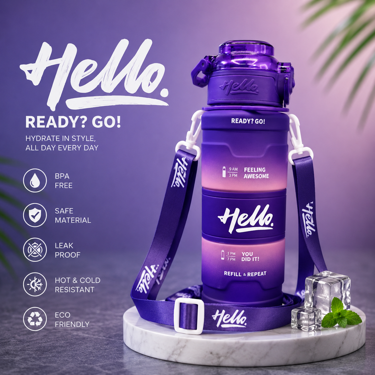 قمقمه طرح HELLO