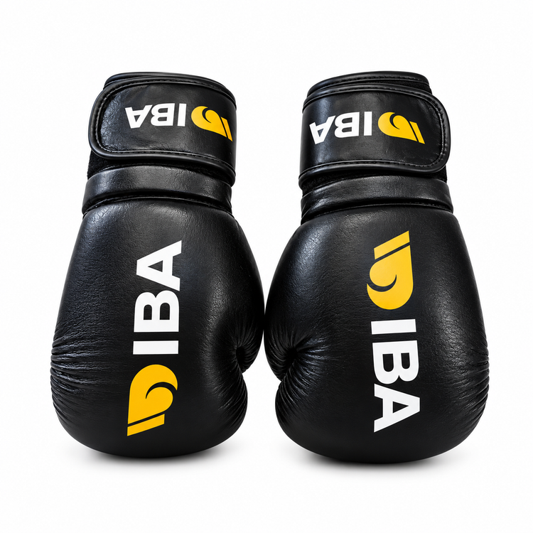 دستکش بوکس چرم طبیعی IBA