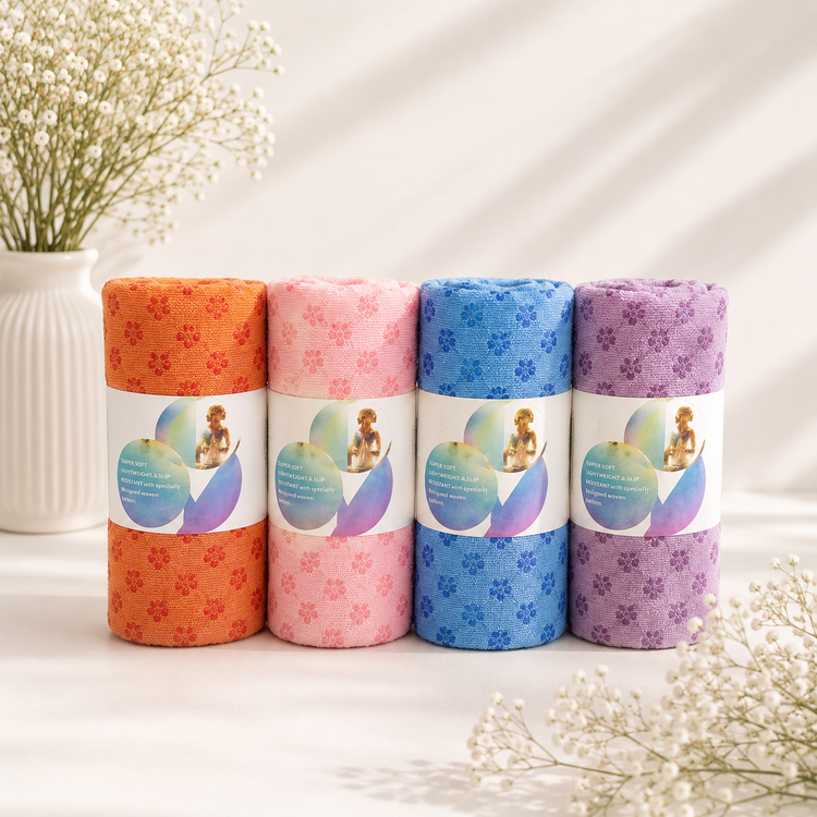 حوله یوگا Super Soft طرحدار در چهار رنگ