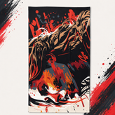 حوله زیر انداز طرح دار ورزشی مخملی نانو