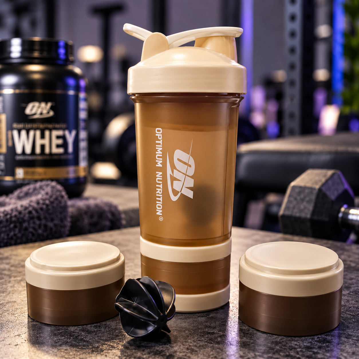 شیکر بدنسازی Optimum Nutrition چندبخشی