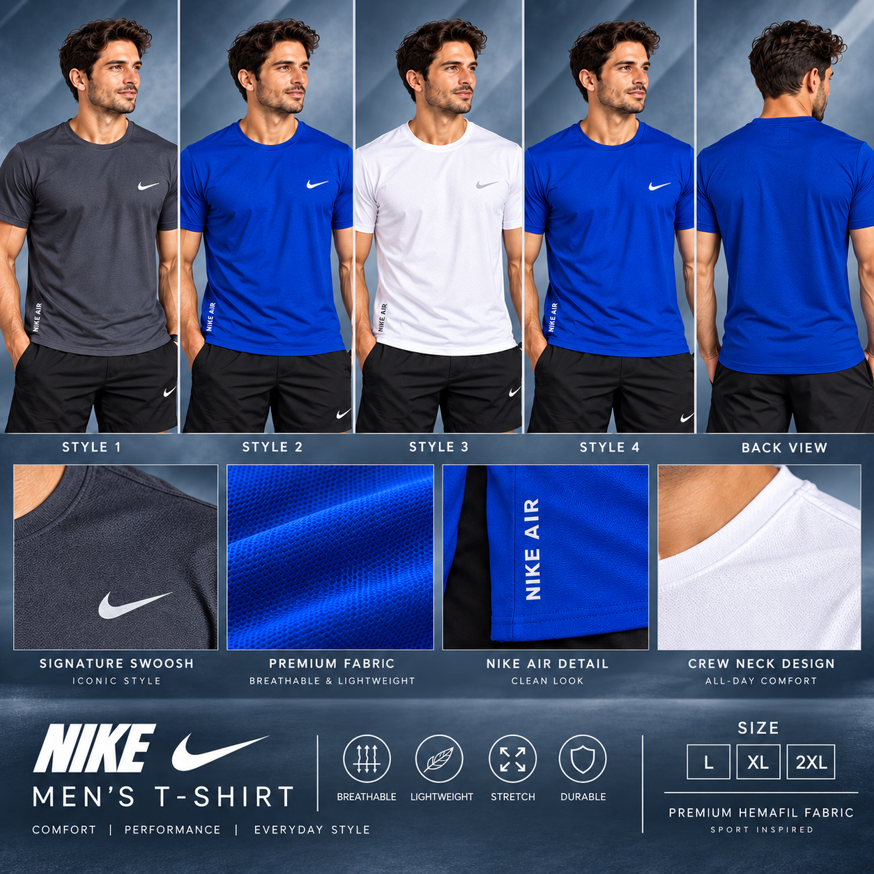 تیشرت ورزشی مردانه Nike Air