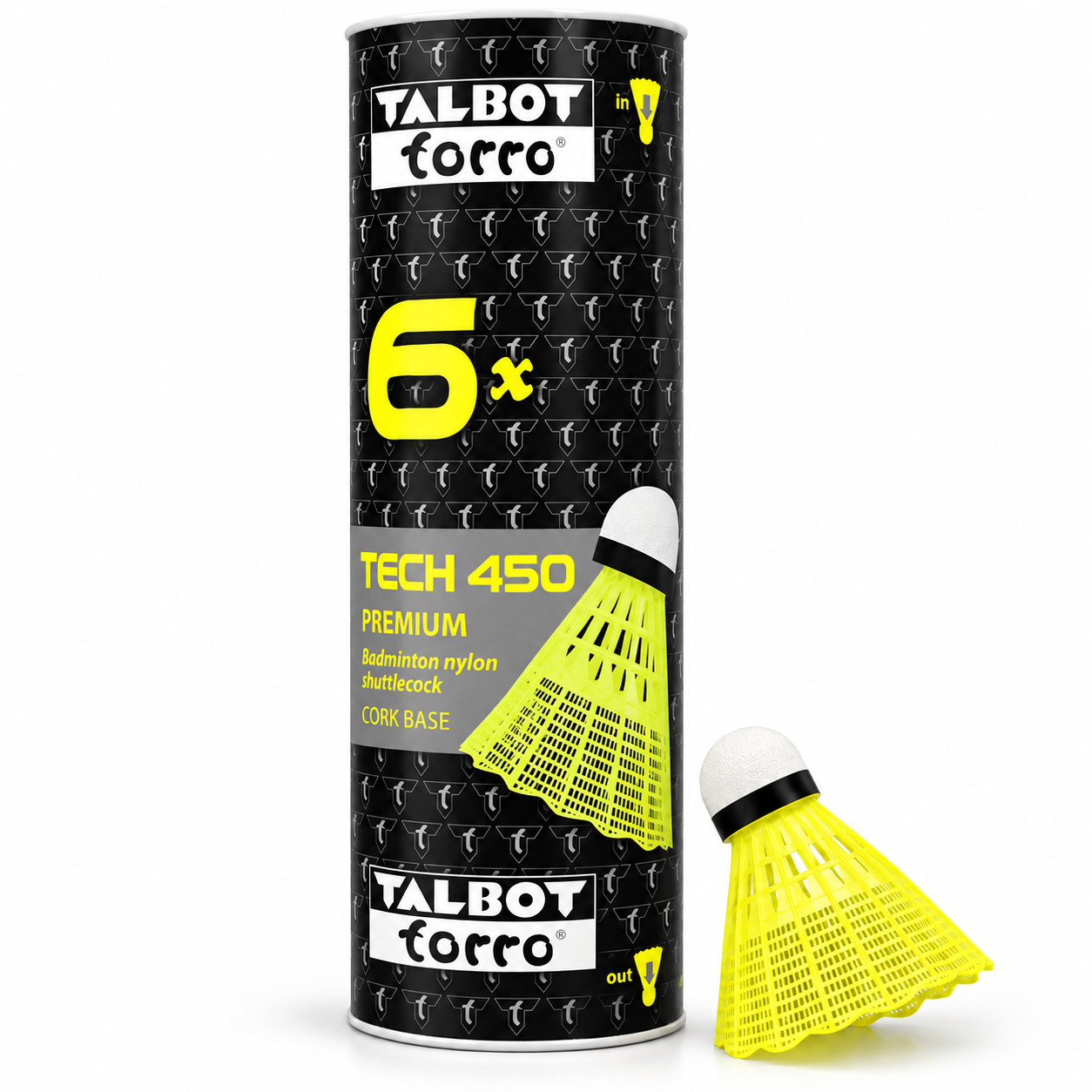 توپ بدمینتون نایلونی Talbot Torro Tech 450
