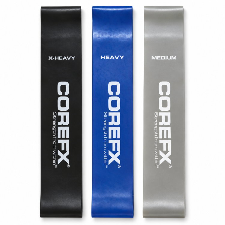 ست کش مینی لوپ COREFX سه عددی | Medium، Heavy و X-Heavy به همراه کیف حمل